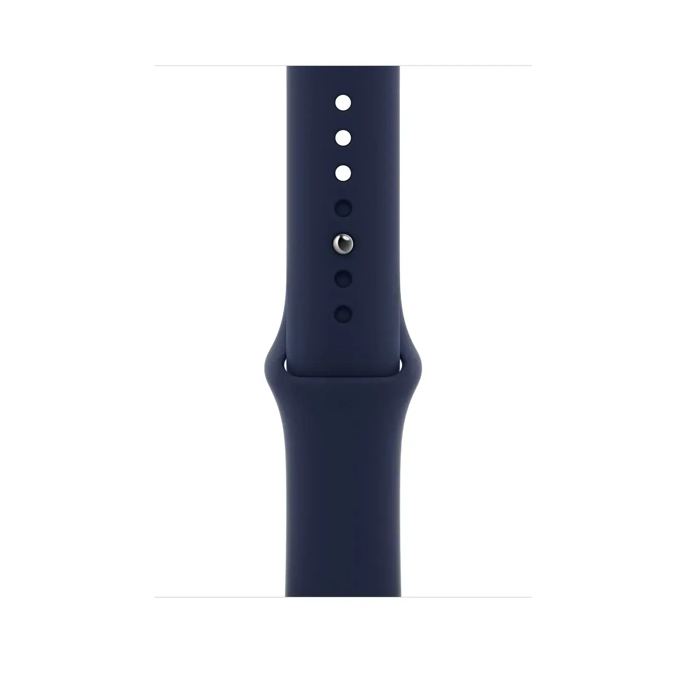 Apple Watch Series 6 GPS + Cellular 44mm Gold Stainless Steel Case with Deep Navy Sport Band (MJXL3)