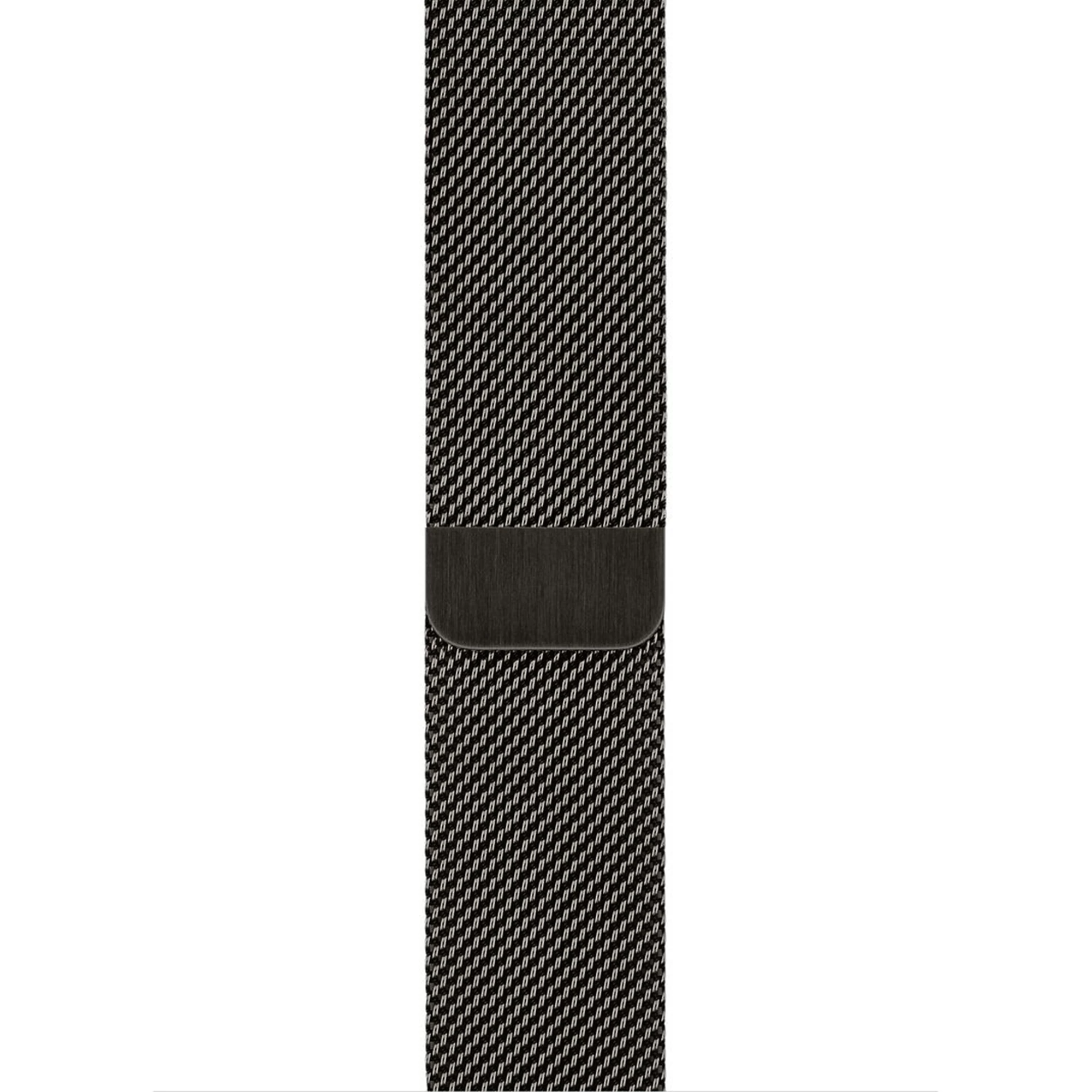 Space black titanium online case with milanese loop