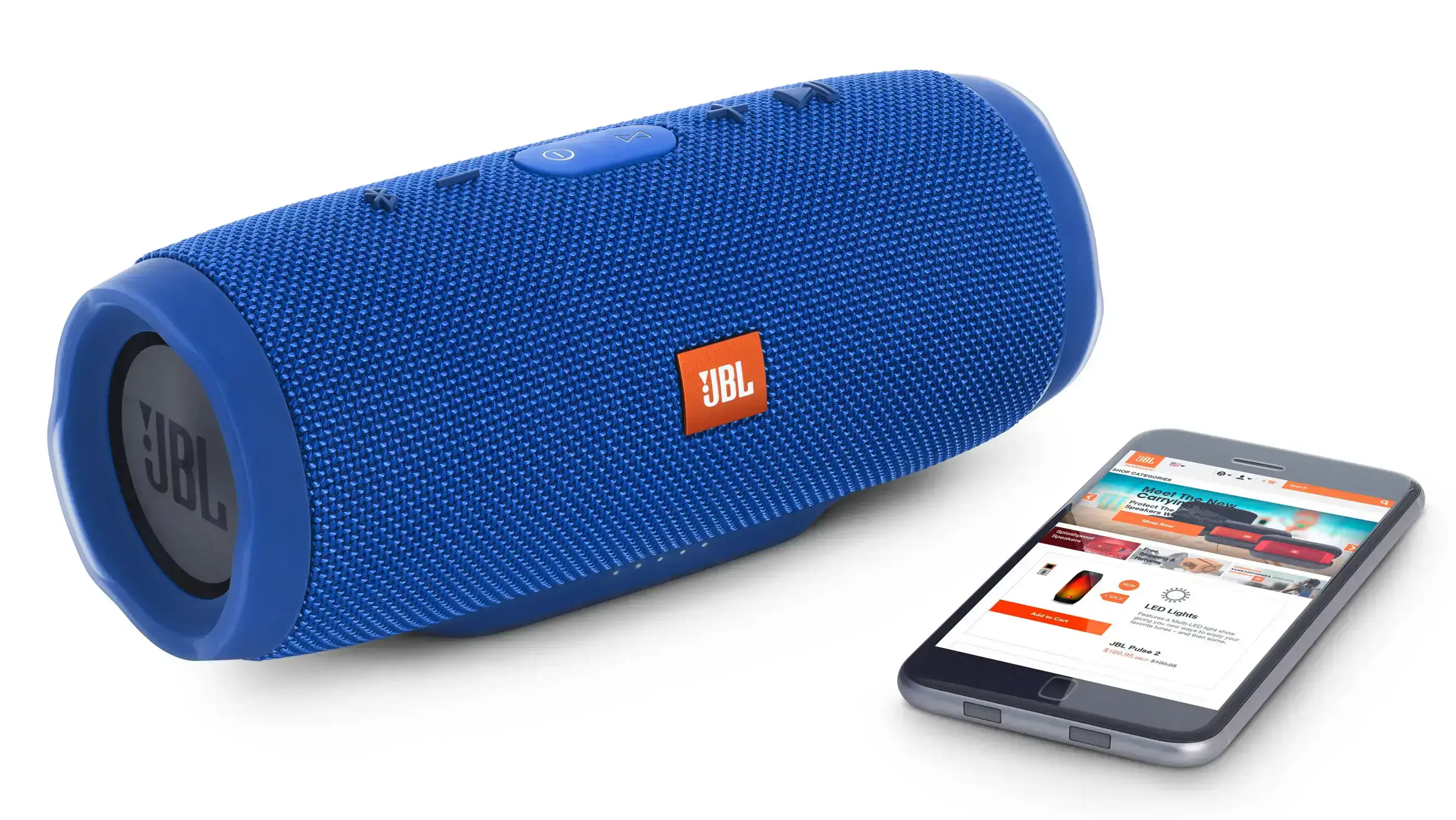 Портативная акустика JBL Charge 3 Blue (JBLCHARGE3BLUEEU)