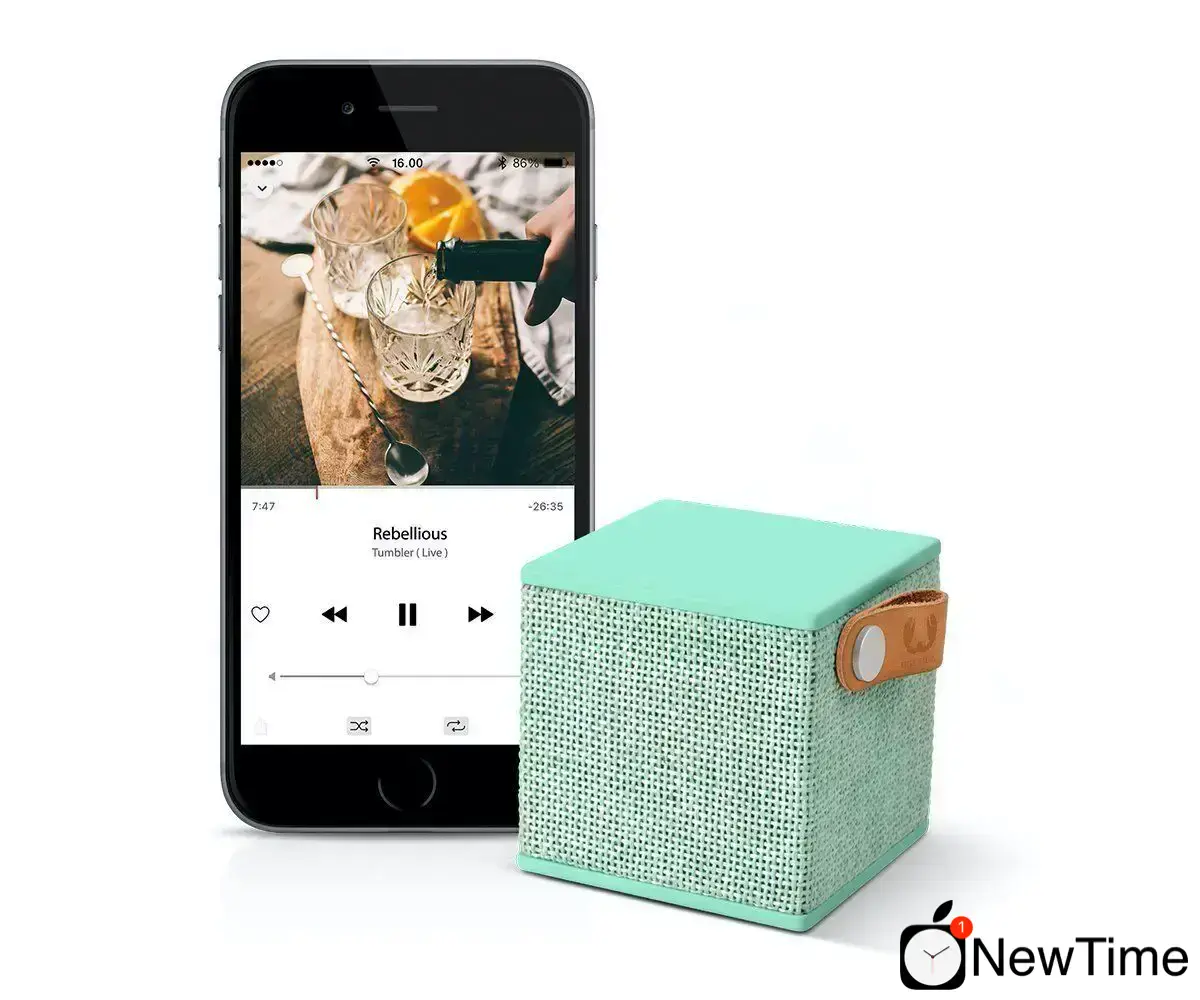 Колонка Fresh 'N Rebel Rockbox Cube Fabriq Edition Bluetooth Speaker Peppermint (1RB1000PT)