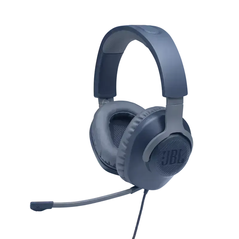 Комп'ютерна гарнітура JBL Quantum 100 Blue (JBLQUANTUM100BLU)