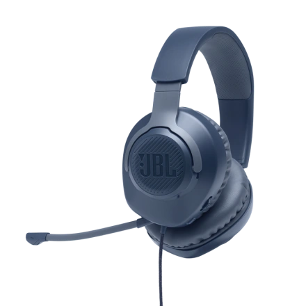 Наушники Комп'ютерна гарнітура JBL Quantum 100 Blue (JBLQUANTUM100BLU)