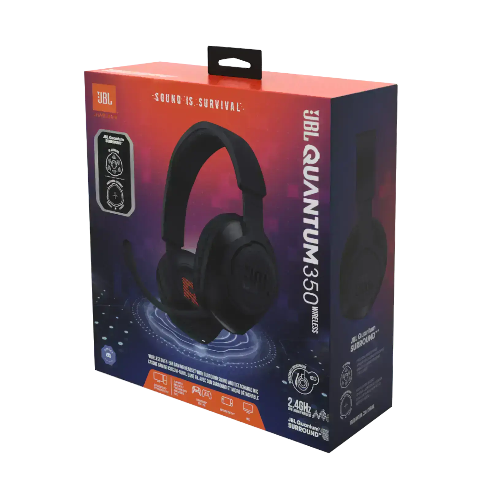 Комп'ютерна гарнітура JBL Quantum 350 Wireless Black (JBLQ350WLBLK)
