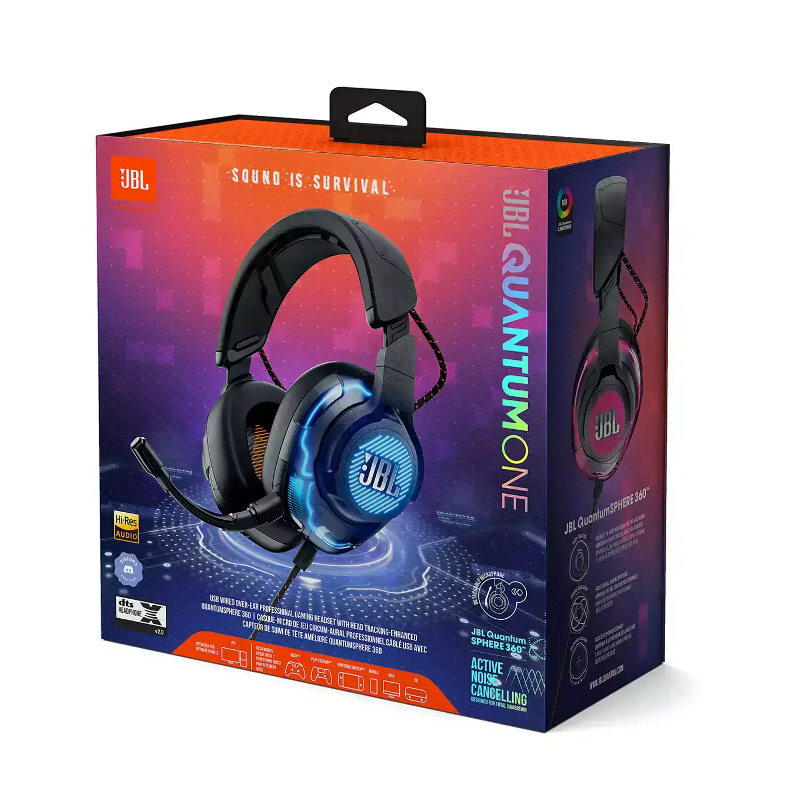Комп'ютерна гарнітура JBL Quantum One Black (JBLQUANTUMONEBLK)