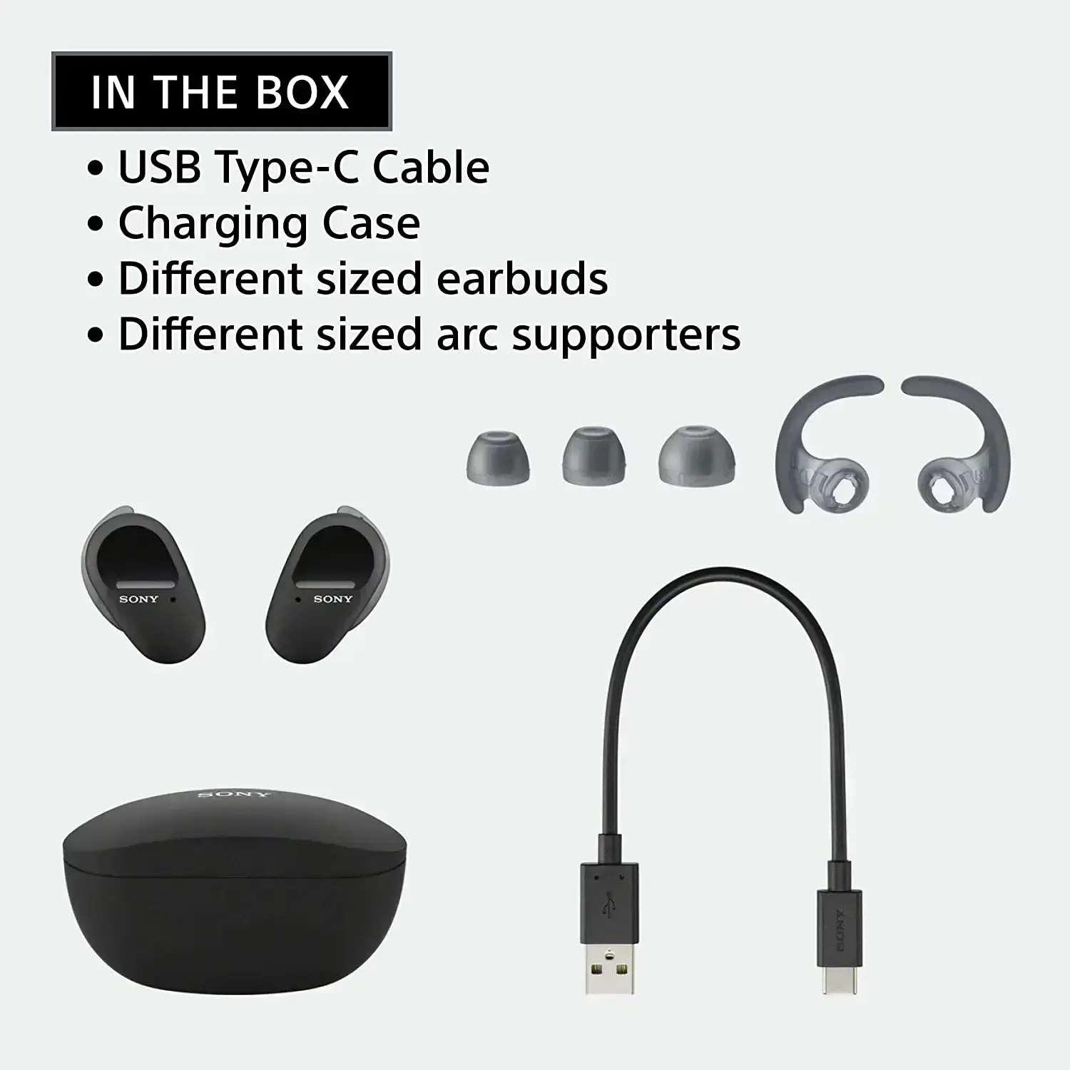 Наушники Sony WF-SP800N Black