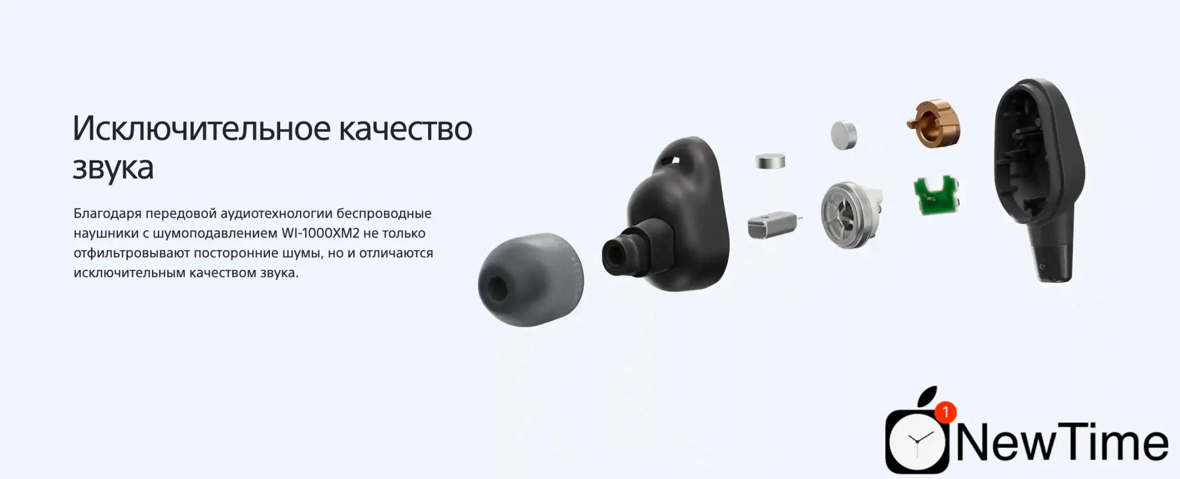 Наушники Sony WI-1000XM2 Silver