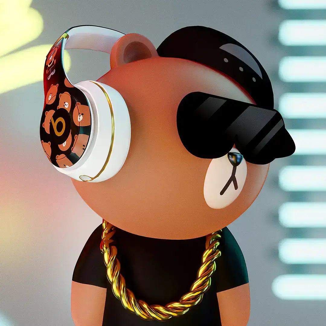 Наушники Beats Solo3 Wireless On-Ear Headphones - Line Friends (MQ4D2)