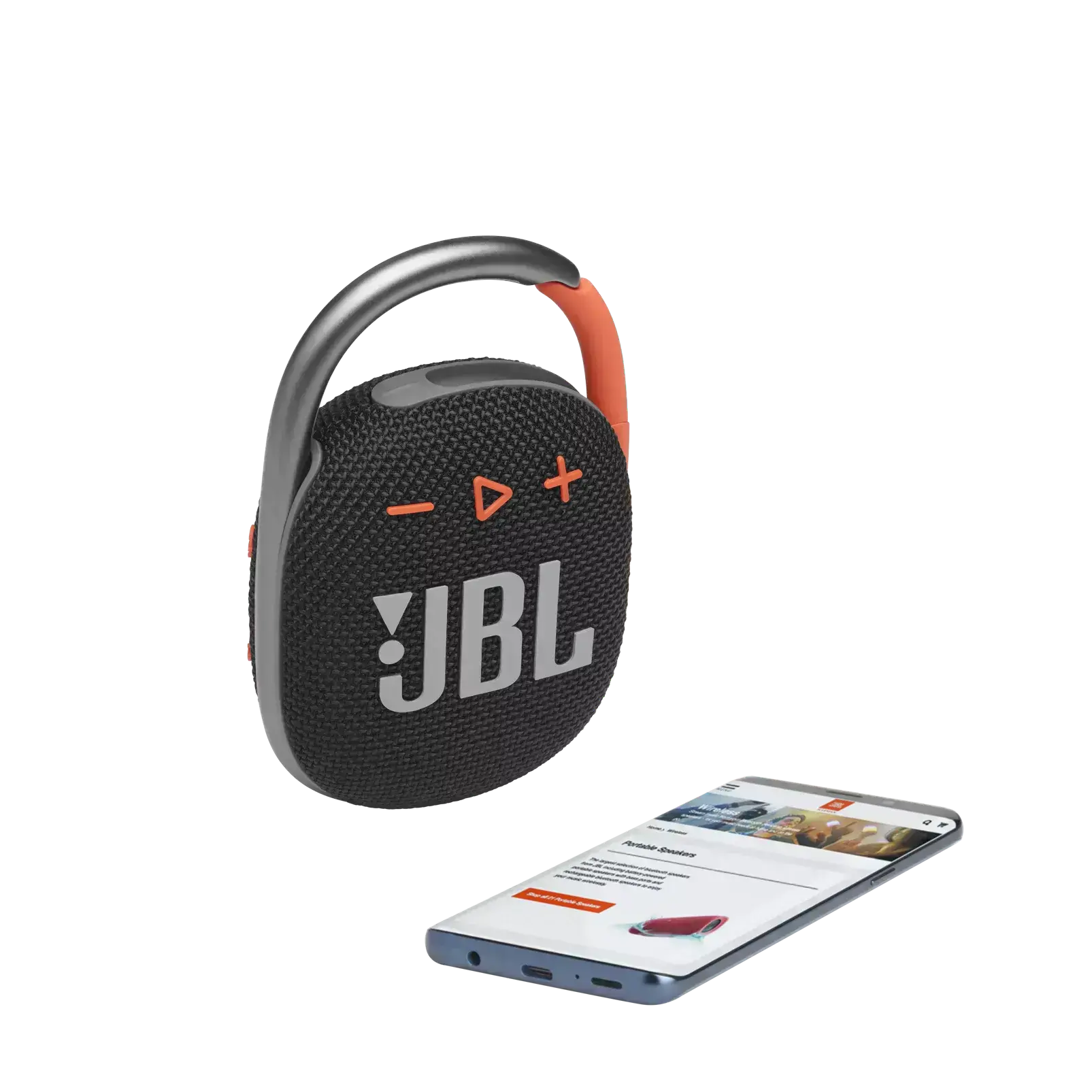Колонка JBL Clip 4 - Black | Orange (JBLCLIP4BLKO)
