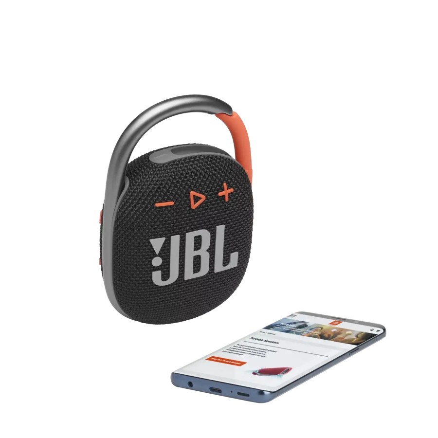 Колонка JBL Clip 4 - Black | Orange (JBLCLIP4BLKO)