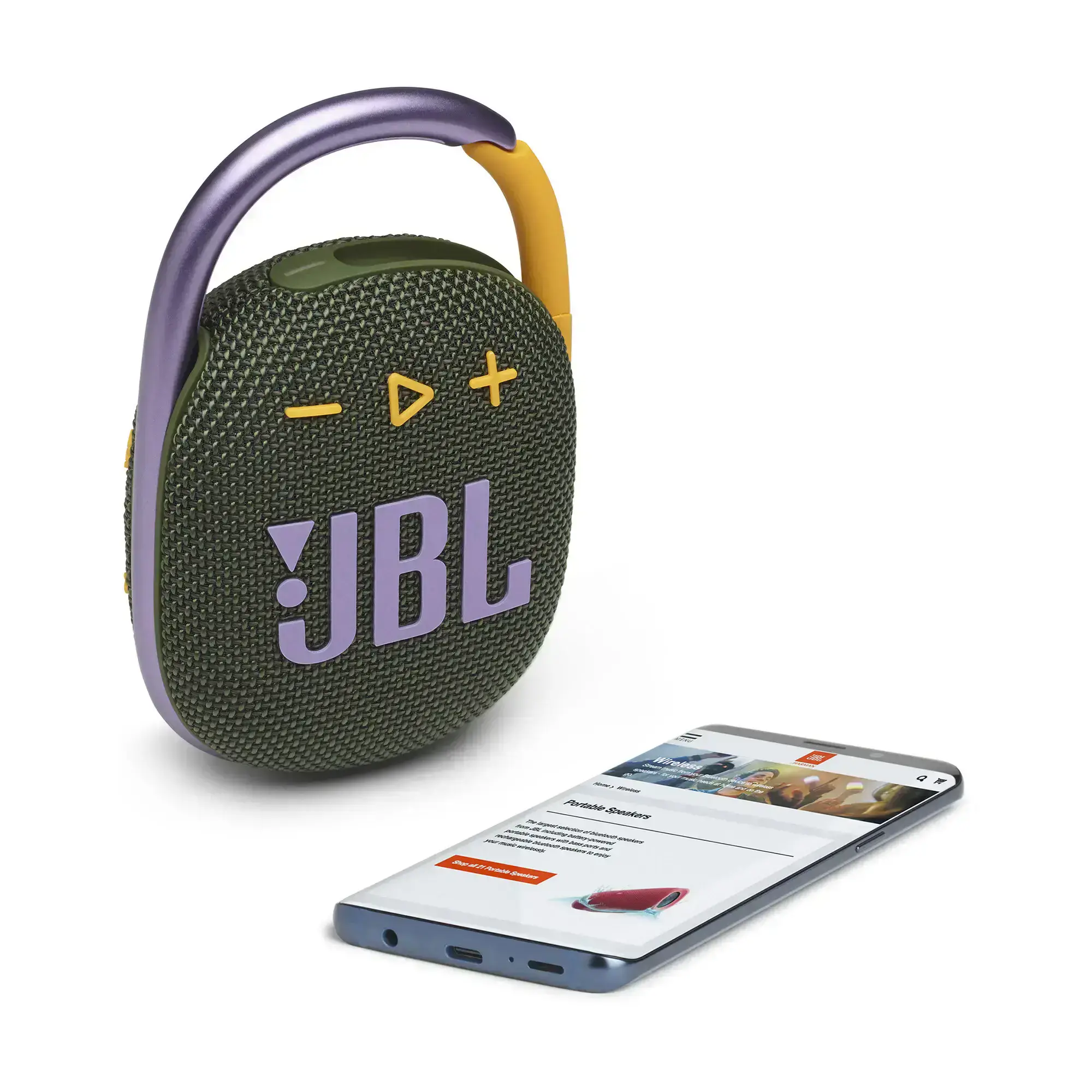 Колонка JBL Clip 4 - Green (JBLCLIP4GRN)