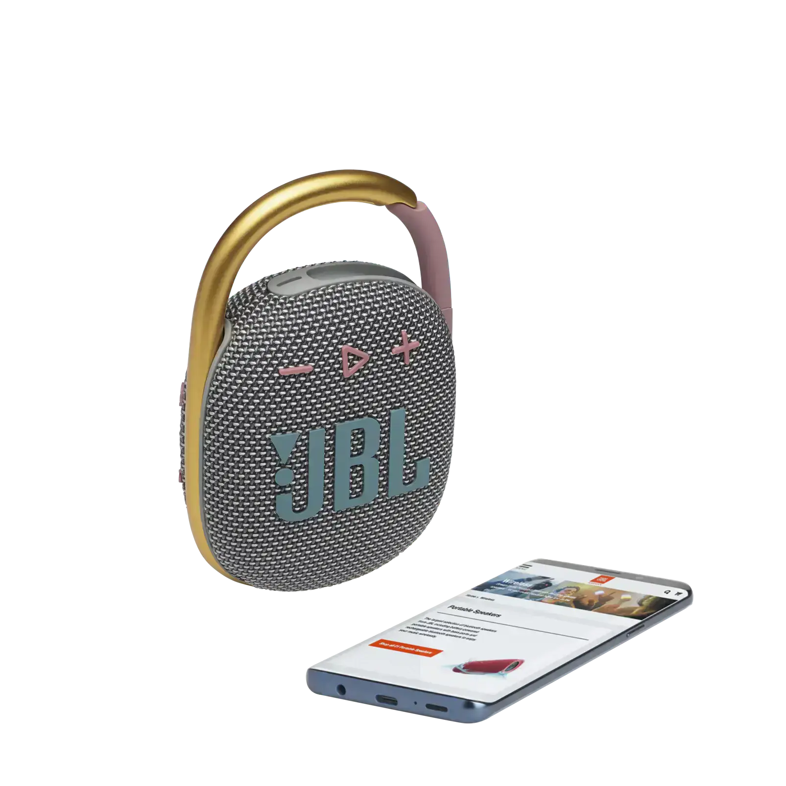 Колонка JBL Clip 4 - Grey (JBLCLIP4GRY)