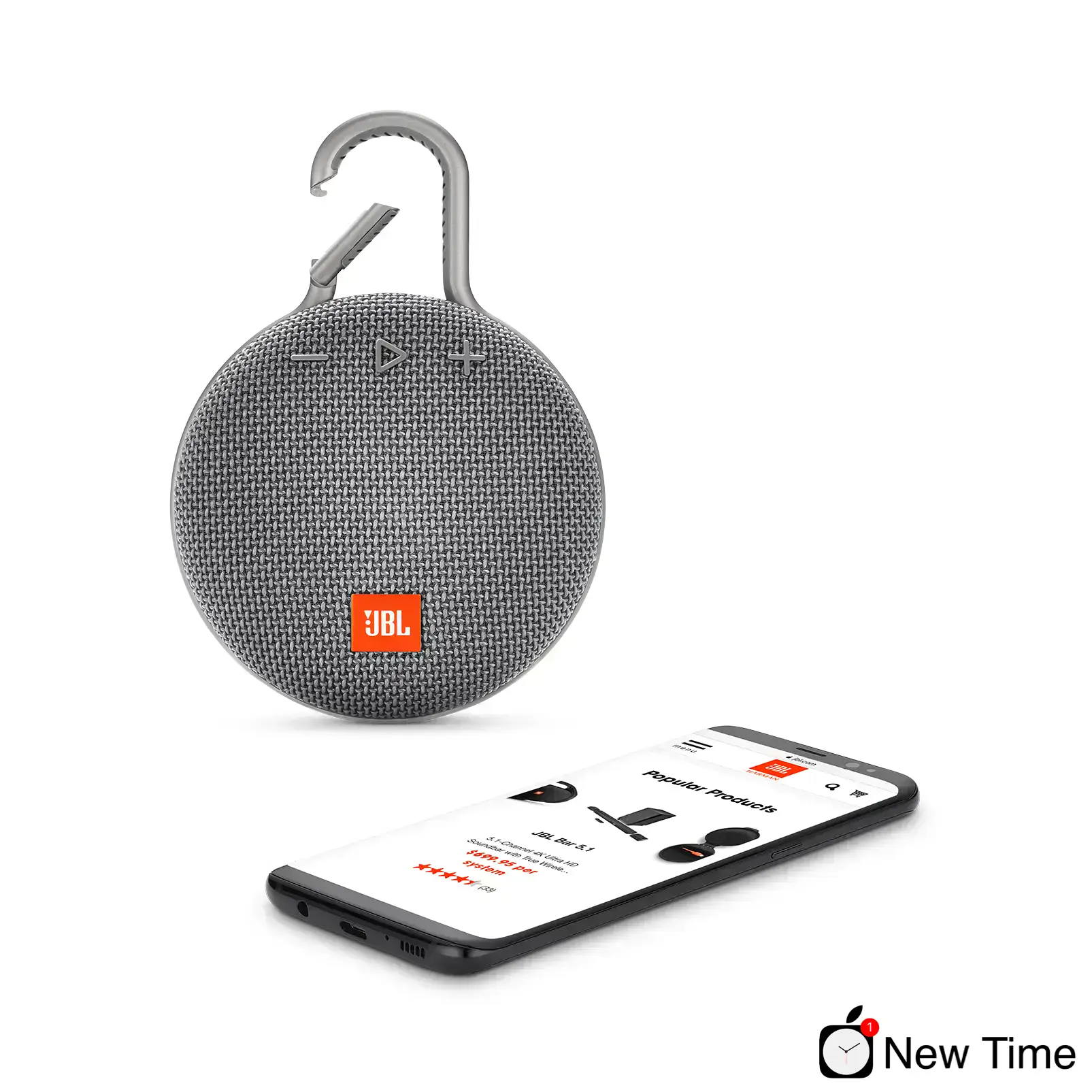 Колонка JBL CLIP 3 Stone Grey (CLIP3GRY)