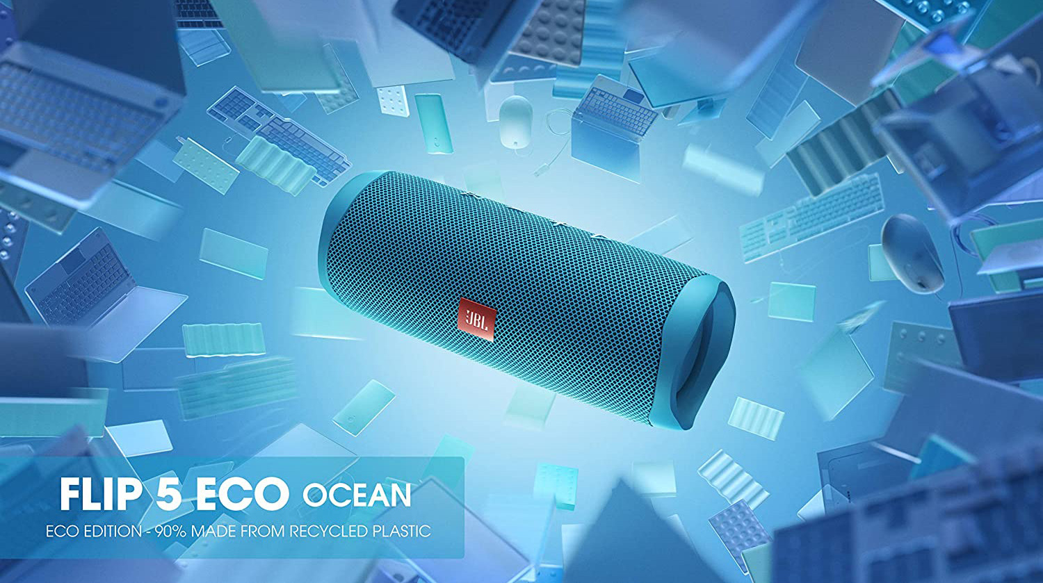 Колонка JBL Flip 5 Eco Edition Ocean Blue (JBLFLIP5ECOBLU)