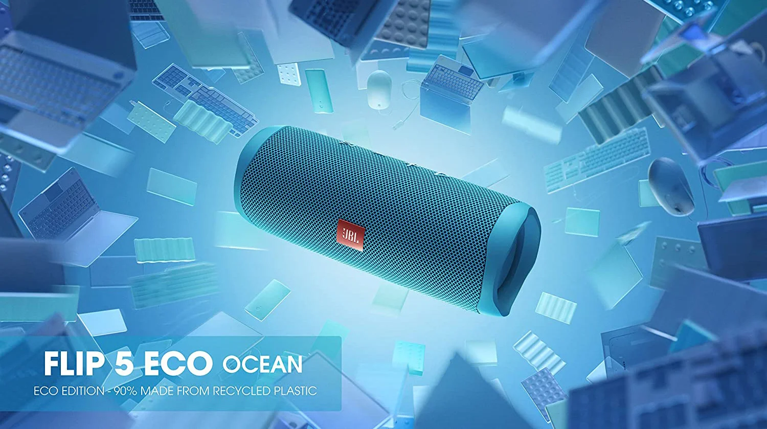 Колонка JBL Flip 5 Eco Edition Ocean Blue (JBLFLIP5ECOBLU)