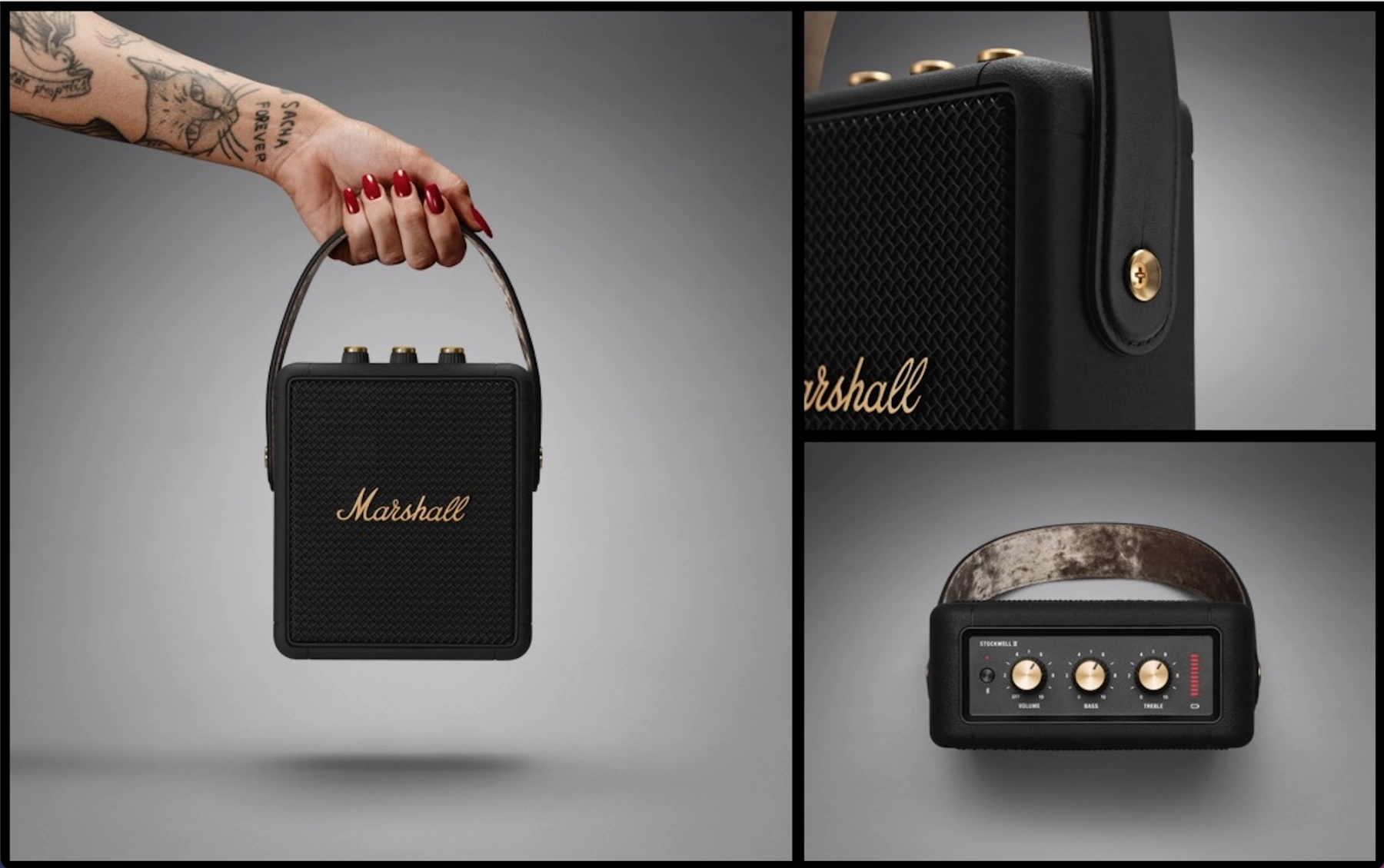 Колонка Marshall Stockwell II Black and Brass (1005544)