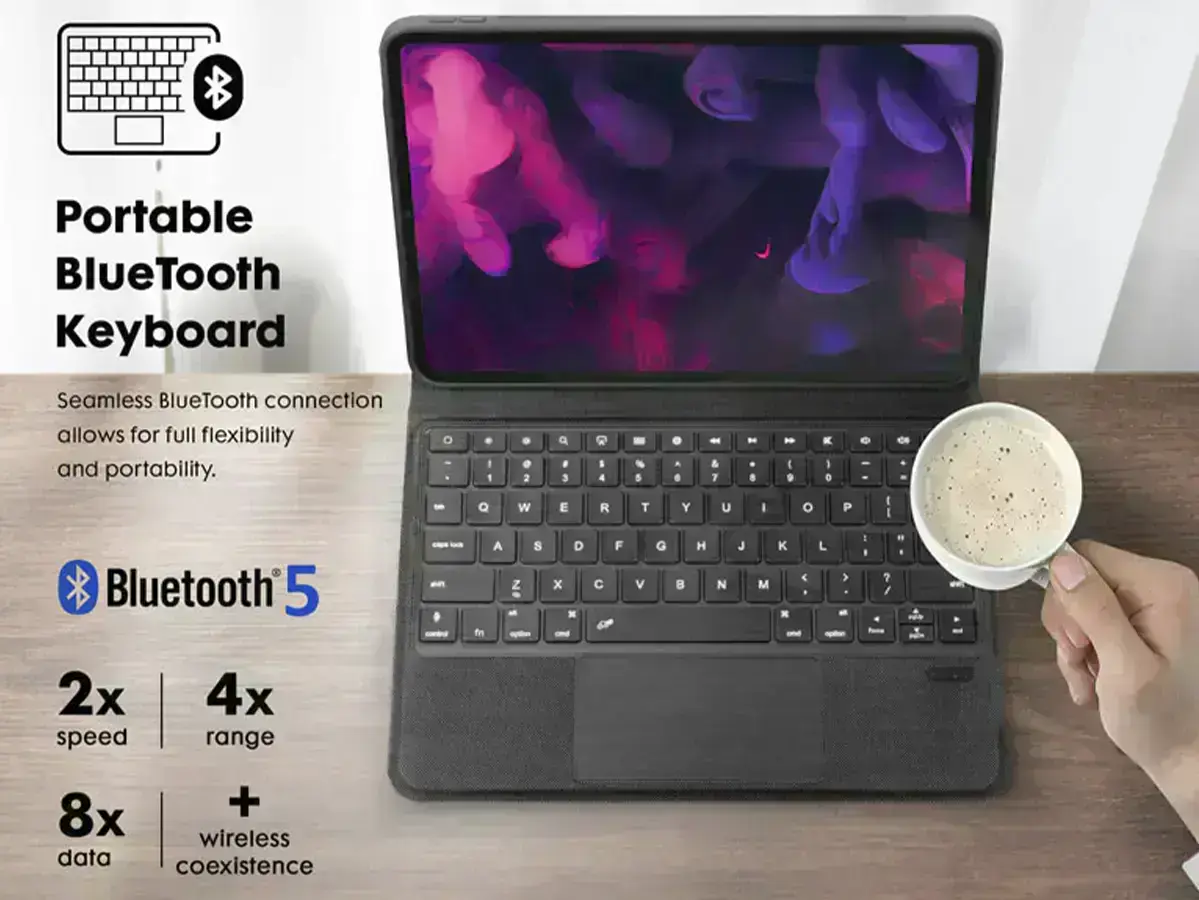 Портативна Bluetooth клавіатура LAUT TYPEFOLIO 2 для iPad