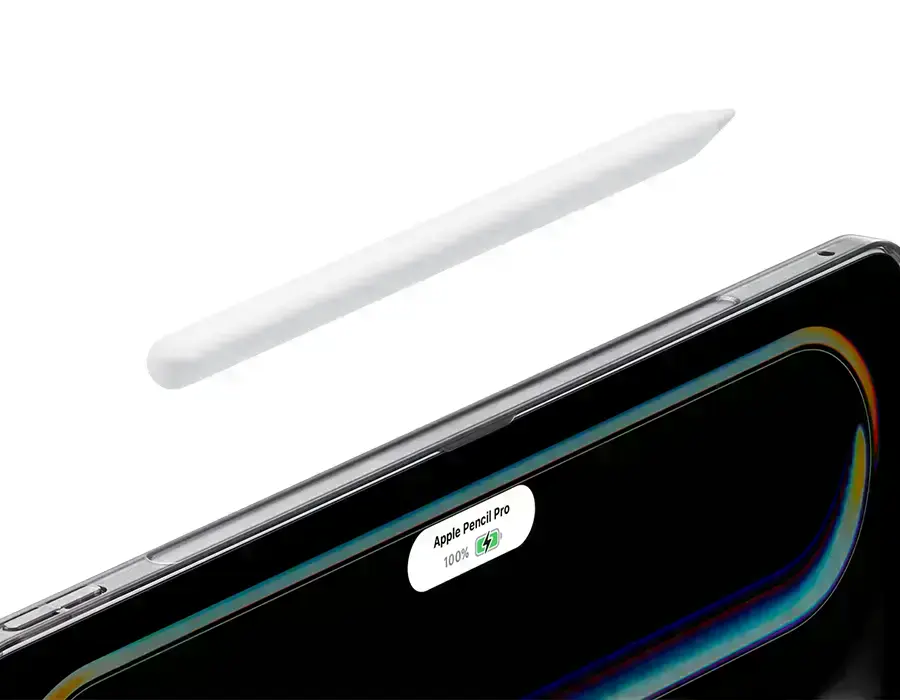 Чохол Pitaka MagEZ Case 2 Plain, зручно підключити Apple Pencil Pro для зарядки