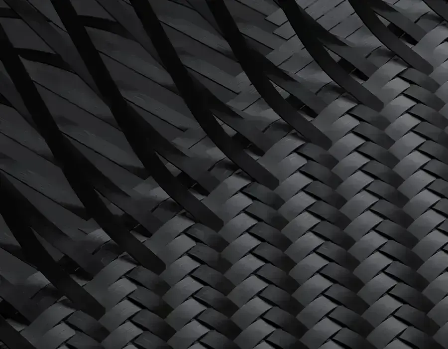 Крупный план текстуры Kevlar на чехле Benks ArmorAir