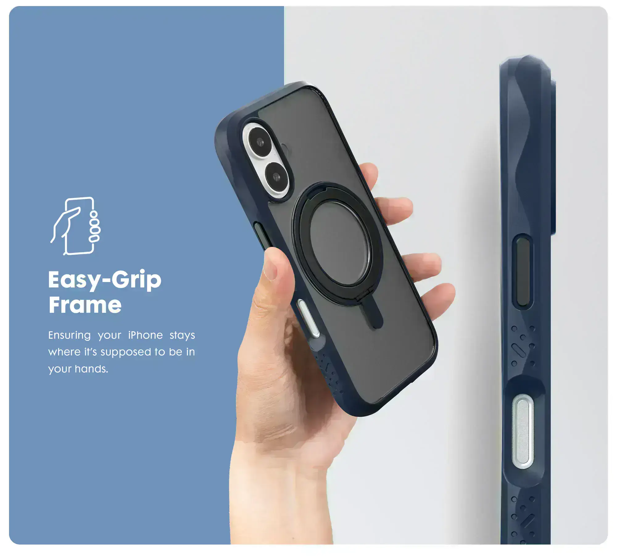 Комфортне тримання чохла CRYSTAL MATTER для iPhone