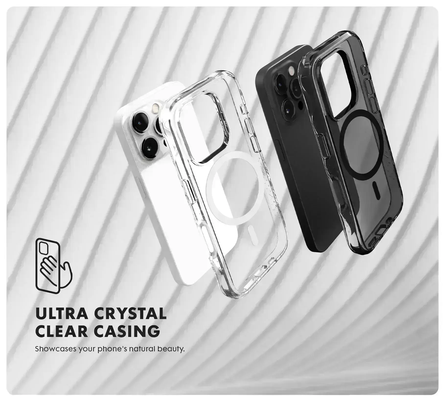 Прозорий корпус чохла CRYSTAL MATTER X для iPhone