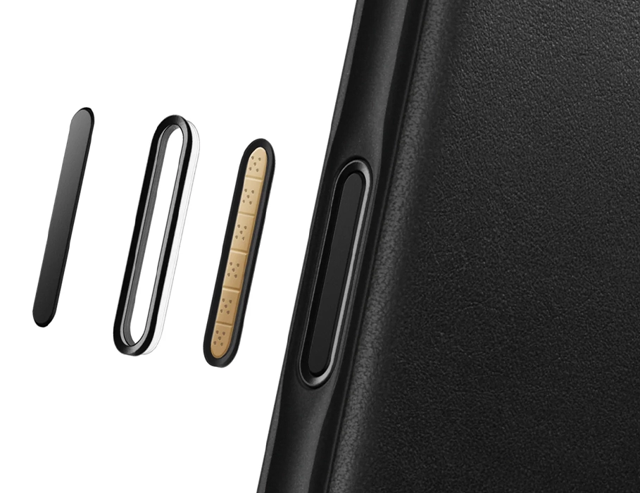 Nomad Modern Leather Case – стеклянная кнопка для удобного управления камерой