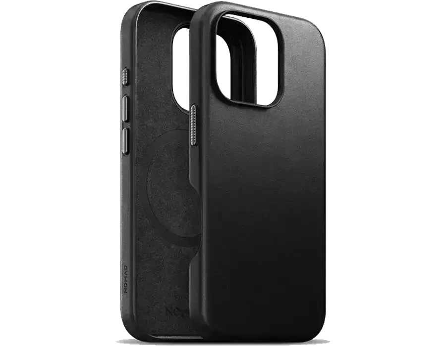 Чехол Nomad Traditional Leather на iPhone с акцентом на приподнятые края