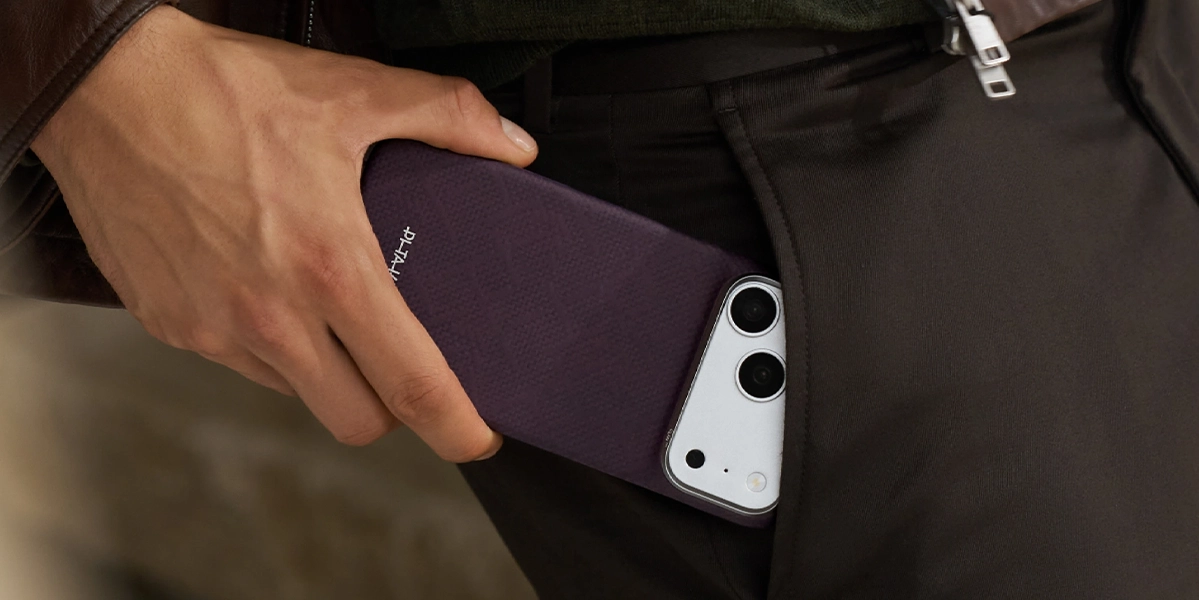 Чохол Pitaka Edge Case for iPhone 18 Pro/17 Pro - [PTK Weaving] Charoite Purple