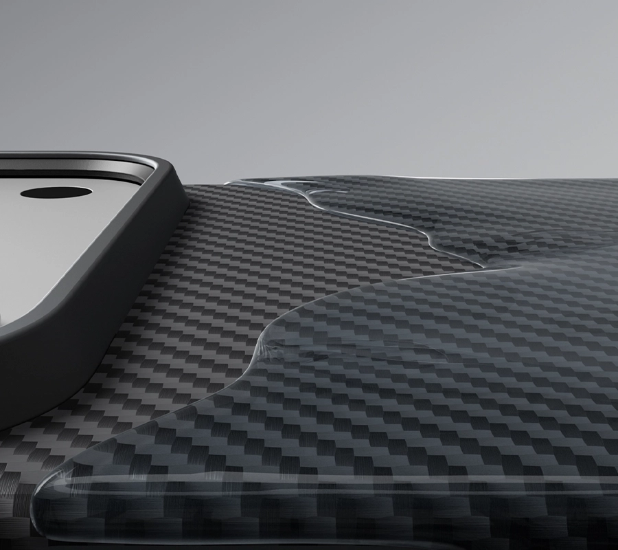 Чохол Pitaka Summa Case for iPhone 18 Pro Max/17 Pro Max - 600D Black/Grey [Twill] (KI1801SPM)