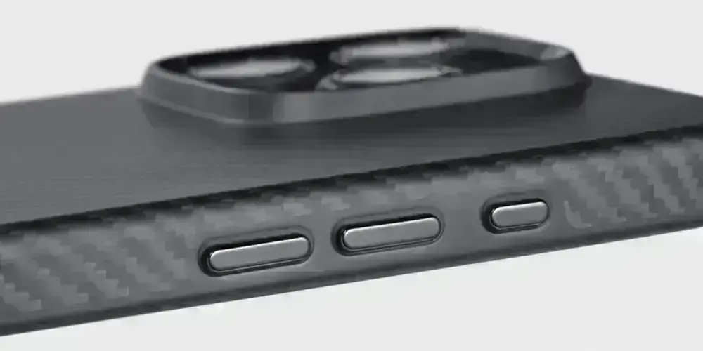 металлические кнопки на чехле pitaka military grade protective case