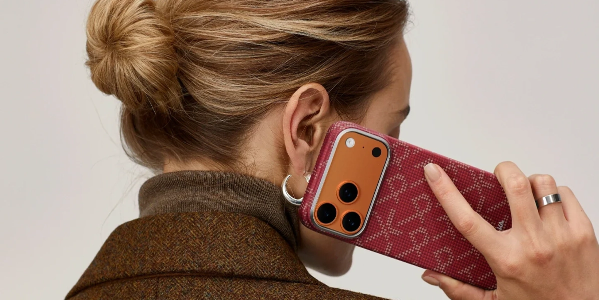 Чохол Pitaka PTK Leaping with PitaTap for iPhone 17 Pro - Gold Red