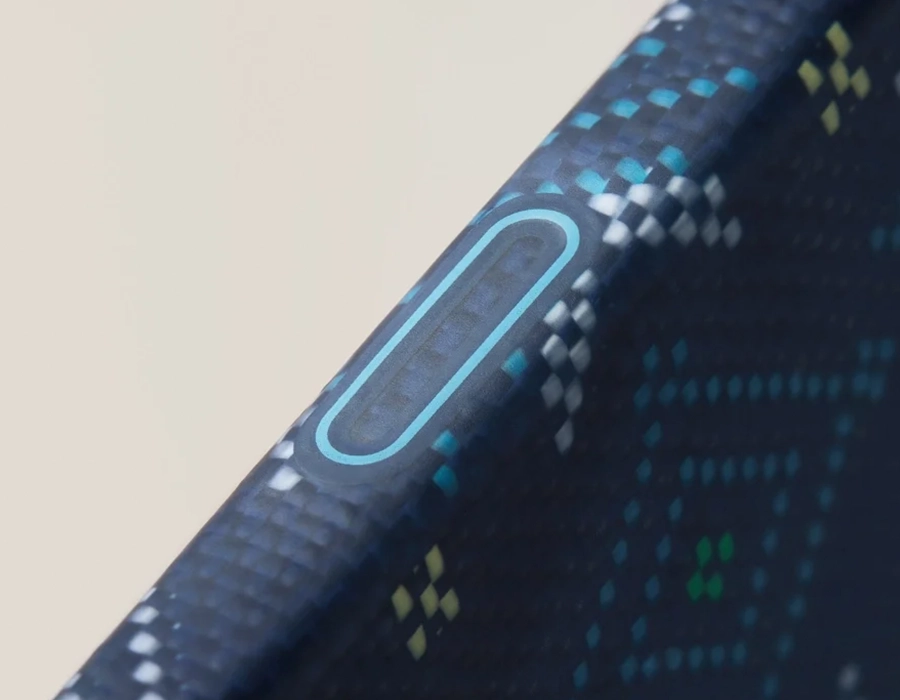 Чохол Pitaka Ultra-Slim Case with PitaTap [Threads of Winter] for iPhone 17 Pro - Navy (TWC202504)