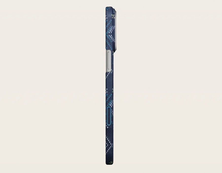 Чохол Pitaka Ultra-Slim Case with PitaTap [Threads of Winter] for iPhone 17 Pro - Navy (TWC202504)