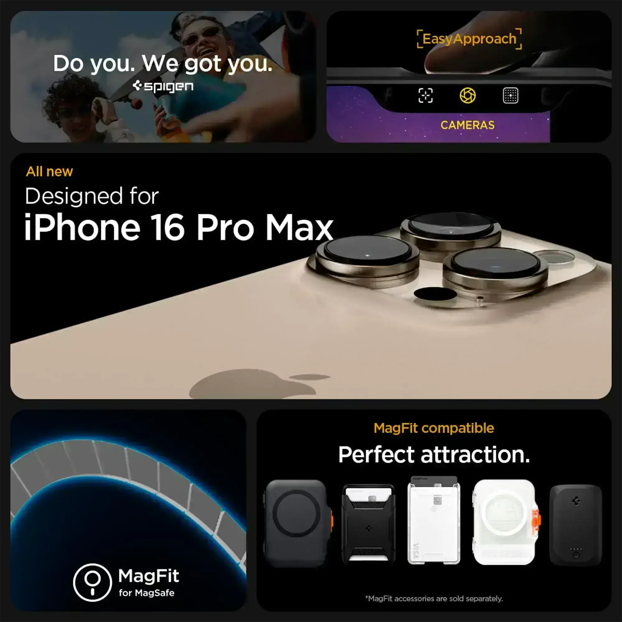 Чохол Spigen Ultra Hybrid для iPhone 16 Pro Max - вид спереду