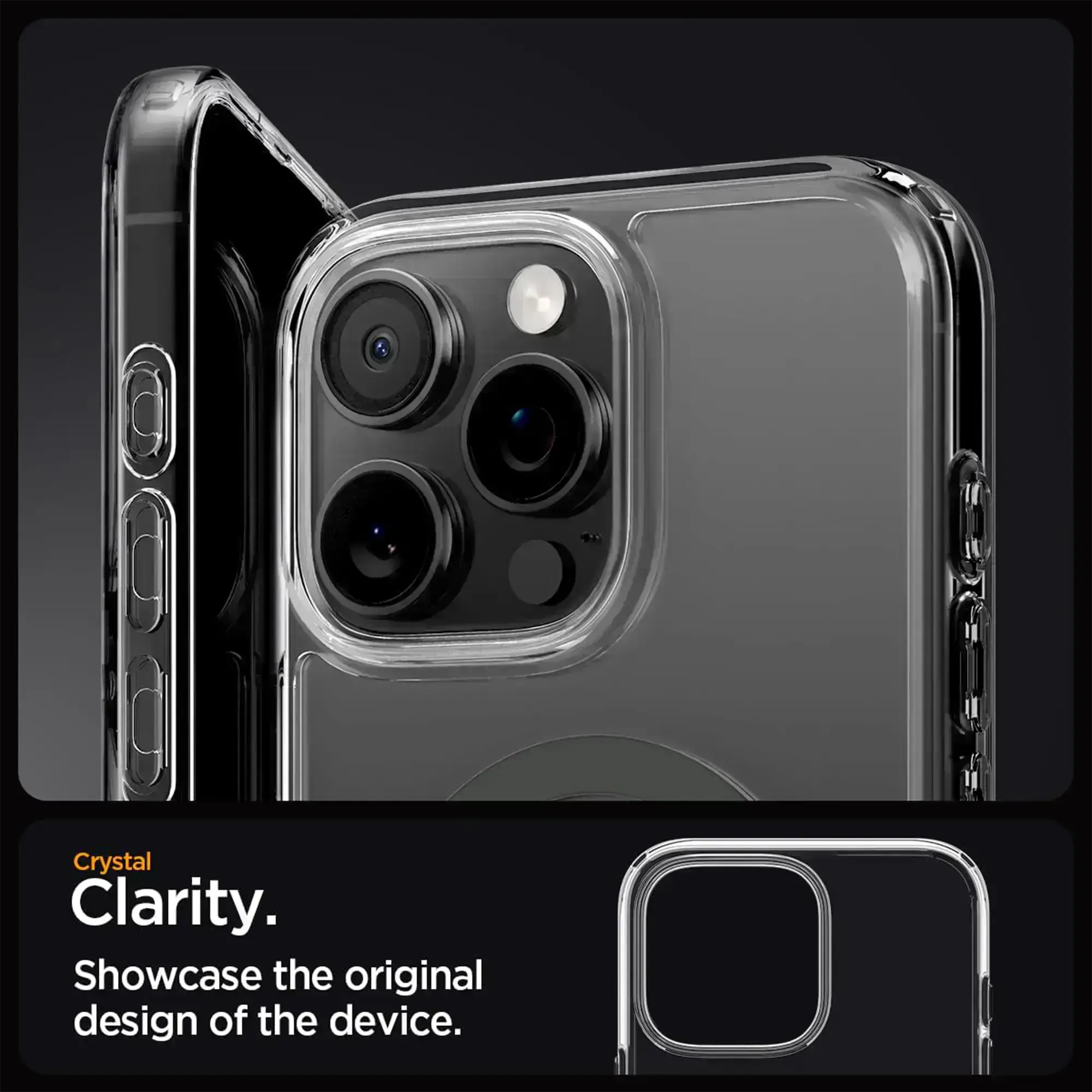 Чохол Spigen Ultra Hybrid для iPhone 16 Pro Max - з бокового боку