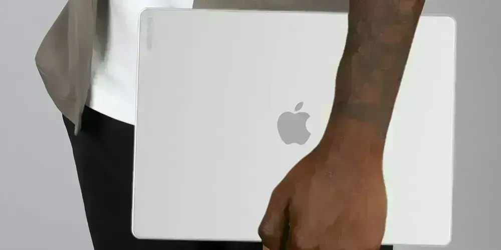 Чохол Incase Dots Hardshell з Makrolon для MacBook, вигляд з боку, текстурований крапковий дизайн