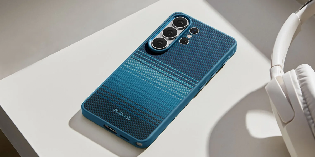 Чехол Pitaka Aramid ProGuard Case with Aaron Button for Samsung Galaxy S26 Ultra - Moonrise (PBS2604U)