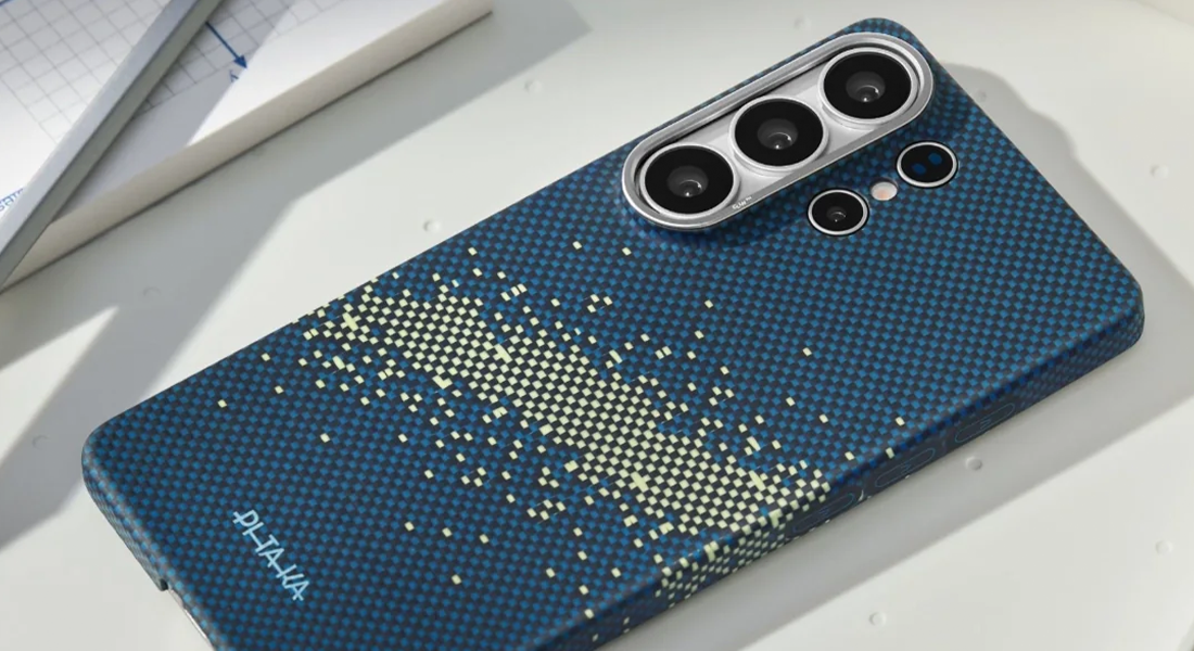 Чехол Pitaka Edge Ultra-Slim Case with Aaron Button for Samsung Galaxy S26 Ultra - Milky Way Galaxy (KS2605U)