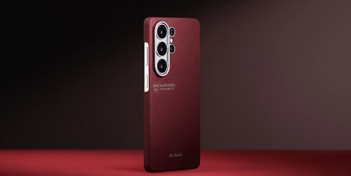 Чехол Pitaka Edge Ultra-Slim Case with Aaron Button for Samsung Galaxy S26 Ultra - Harvard Crimson (PHS2601U)