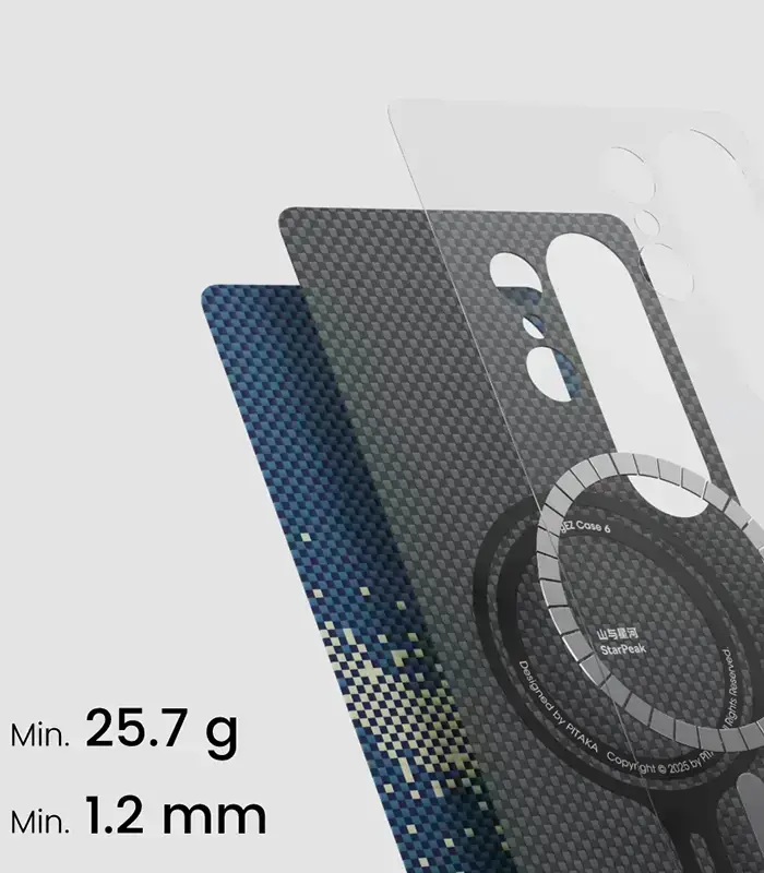 Чохол Pitaka Tactile Woven Case, магнітне кільце і ультратонкий дизайн