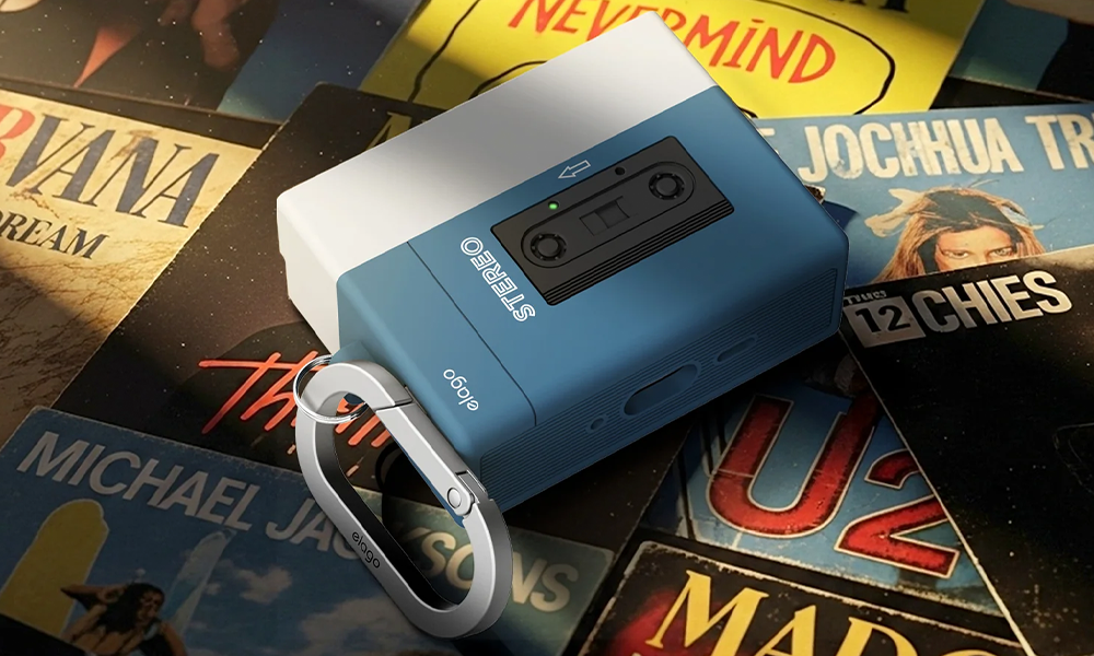 Чехол Elago Cassette Player Hang Case for AirPods Pro 3rd Gen - Blue (EAPP3CST-HANG-BL)