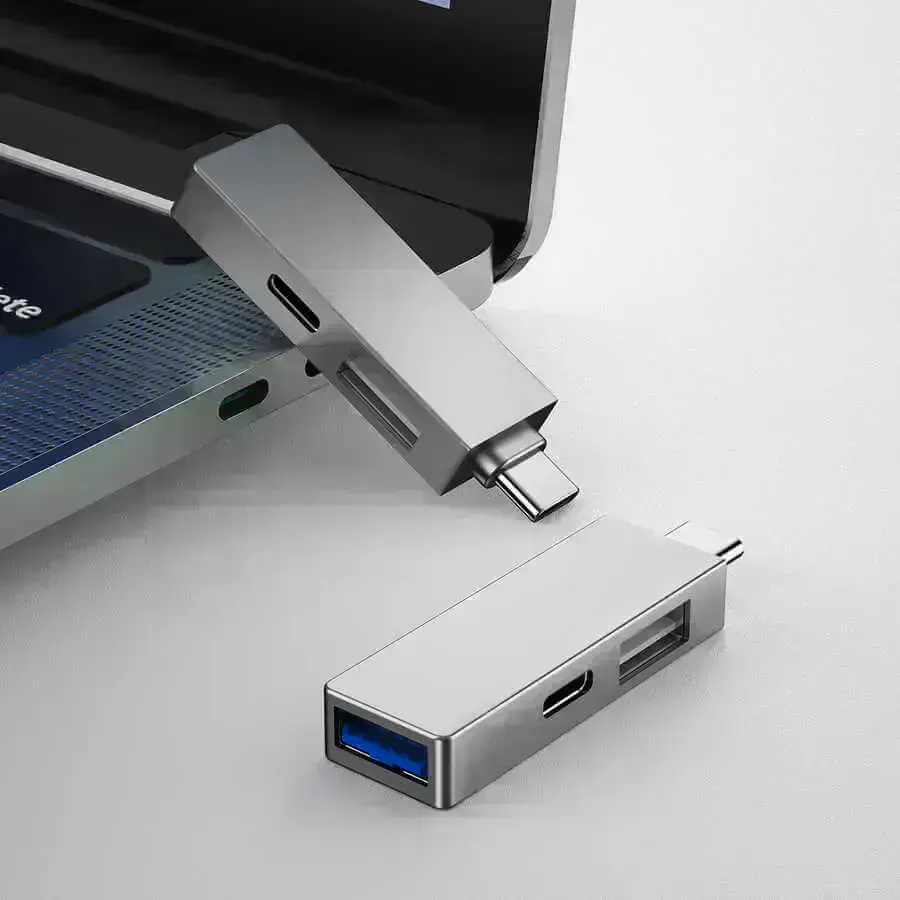 wiwu-usb-c-hub-silver-t02-pro
