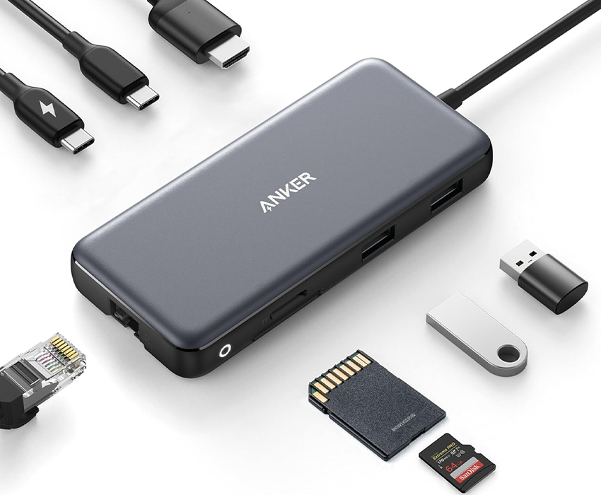 Мультипортовый адаптер Anker 555 USB-C Hub 8-in-1 (A83830A2)