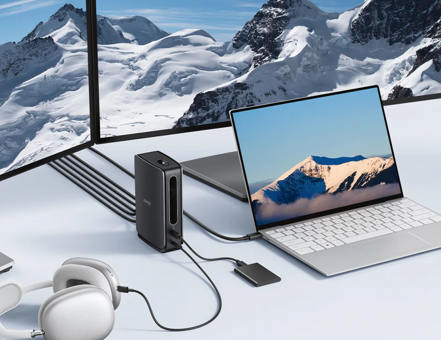 Док-станція Anker Nano Docking Station 13-in-1 Triple Display with Built-In Removable Hub (A83C3311)
