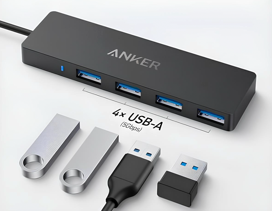 Мультипортовый адаптер Anker PowerExpand Direct 4-in-1 USB-C PD Media Hub (A8309G11)