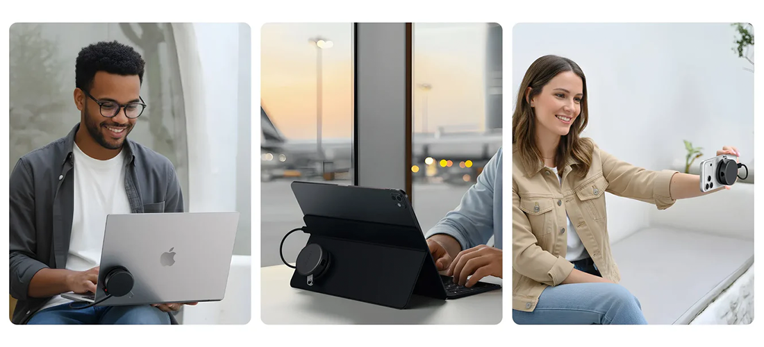 Багатопортовий адаптер Satechi OntheGo 7-in-1 USB-C Multiport Adapter - Space Black (ST-POTG7C)