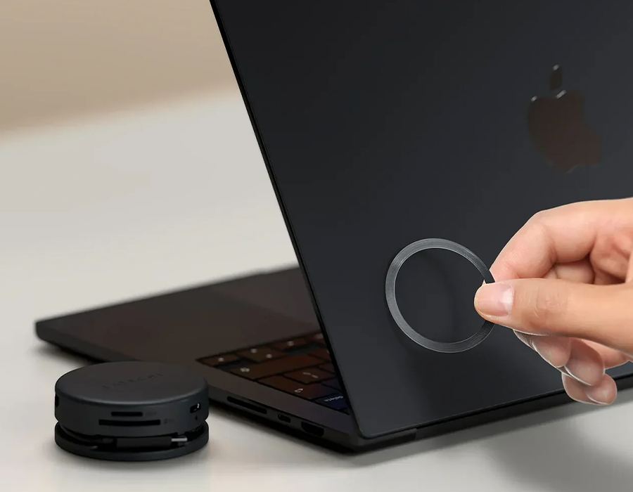 Багатопортовий адаптер Satechi OntheGo 7-in-1 USB-C Multiport Adapter - Space Black (ST-POTG7C)