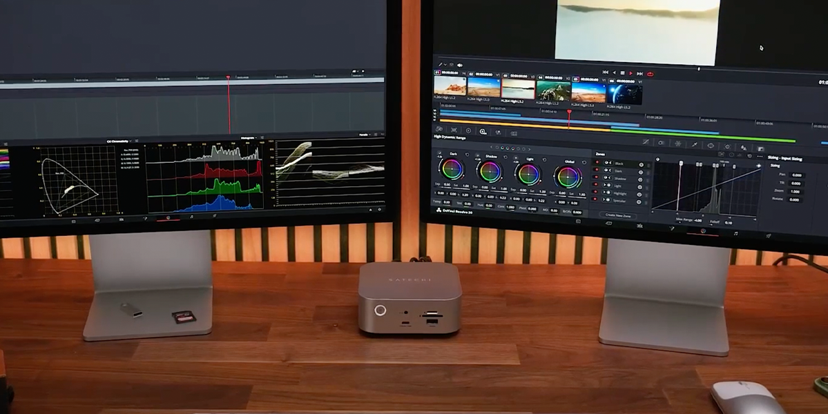 Док-станція Satechi Thunderbolt 5 CubeDock with SSD Enclosure - Silver (ST-DT5CES-EU)