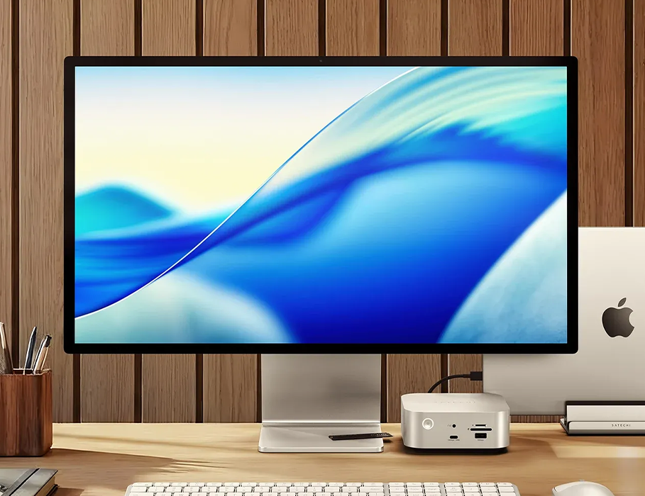 Док-станція Satechi Thunderbolt 5 CubeDock with SSD Enclosure - Silver (ST-DT5CES-EU)
