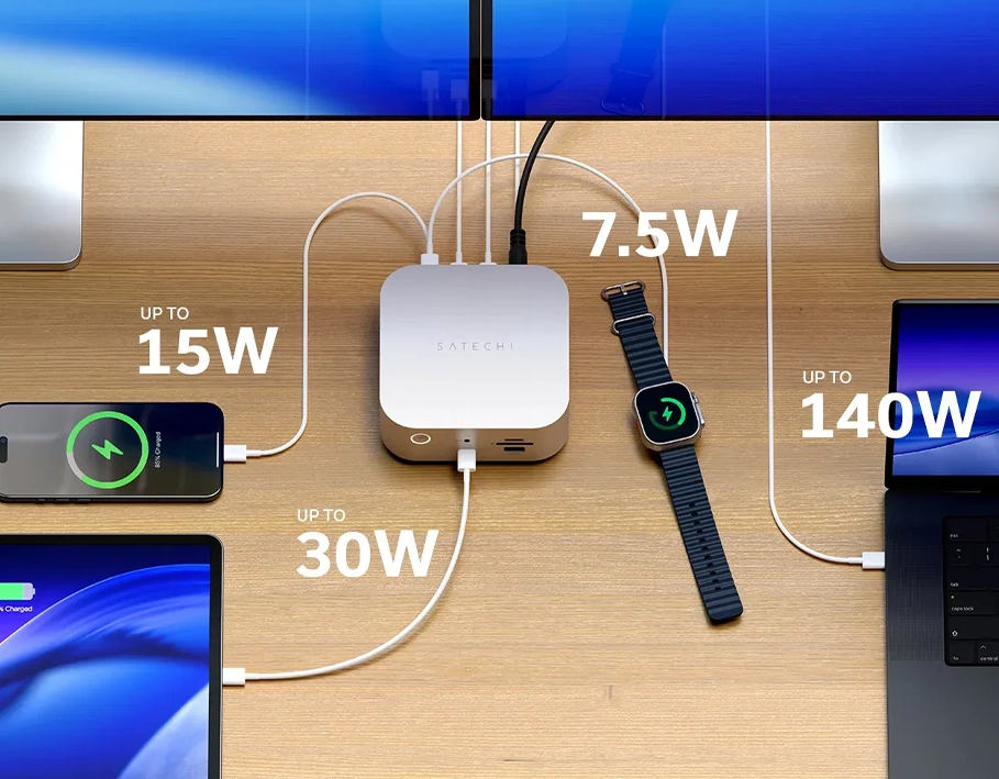 Док-станція з SSD енкловером Satechi Thunderbolt 5 CubeDock with SSD Enclosure (ST-DT5CES-US)