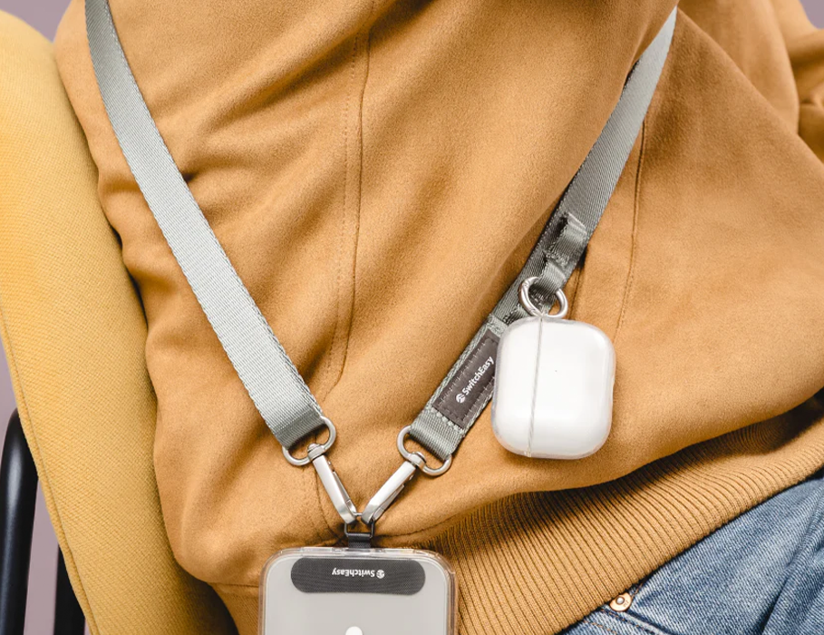 Ремінець через плече SwitchEasy with EasyStrap Card 20 мм - Dark Black (SPHIPH220DK23)